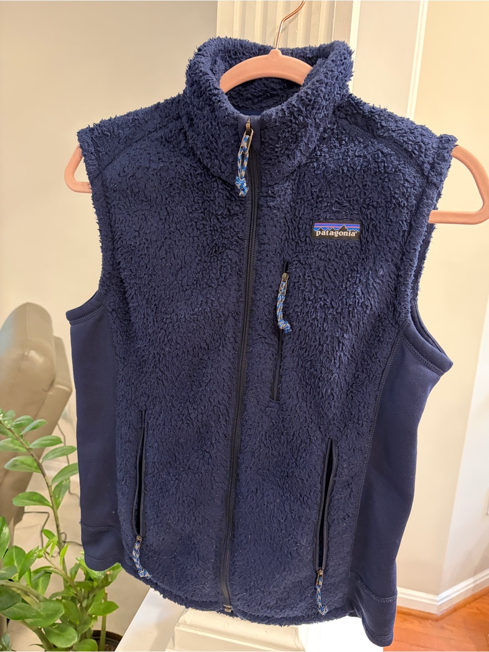 Patagonia Men’s Navy Sherpa Fleece Vest XS